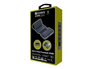 Sandberg - Solar 6-Panel Powerbank 20000mAh