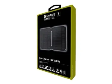Sandberg 10W dubbel USB-solcellsladdare