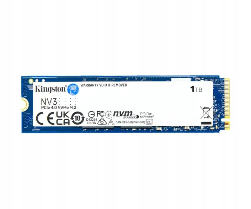 Kingston NV3 M.2 2280 PCIe 4.0x4 NVMe 1TB SSD (6000/4000MB/s)