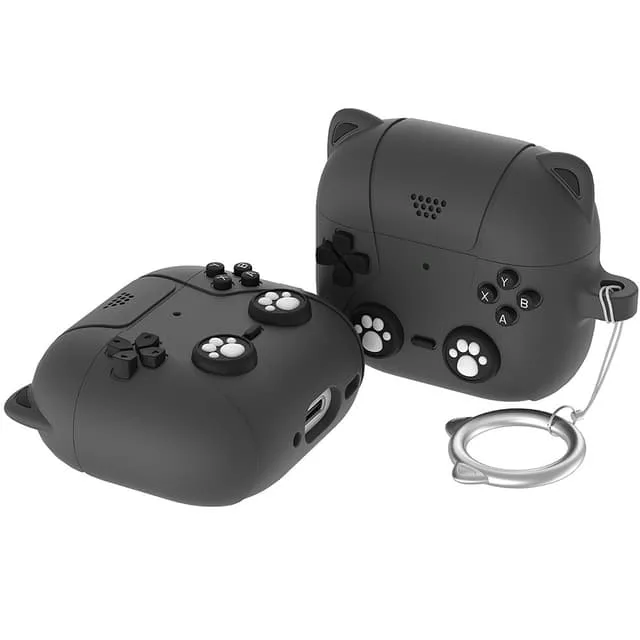 SKALO AirPods 4 Cute Cat Controller Fodral