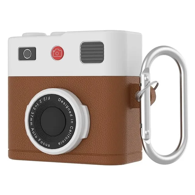 SKALO AirPods 4 Retro Kameradesign Fodral