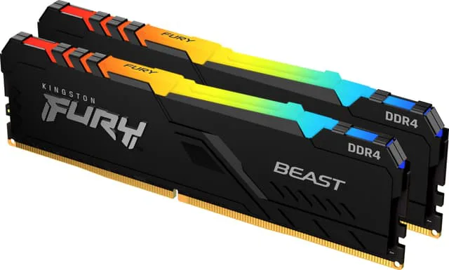 Kingston FURY Beast RGB 16GB DDR4 RAM 3600MT/s CL17