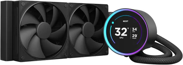 NZXT Kraken 240 Elite V2 RGB CPU vätskekylare (svart)
