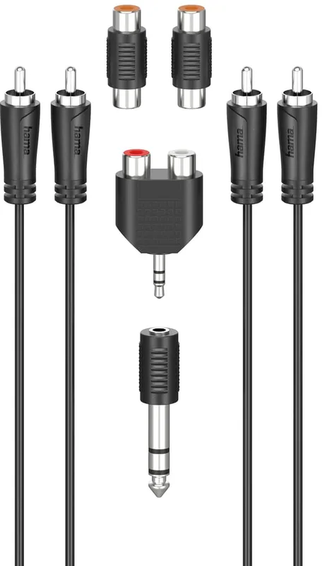 Hama 00205175 lydkabel 2,5 m 2 x RCA Sort