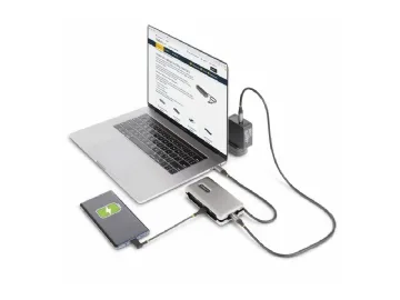 USB-C Multiport Adapter with USB-C DP Alt Mode Video Output / 4K HDMI 2.0 / VGA, USB-C