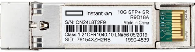 HPE Networking IO 10G SFP+ LC SR 300m MMF transceiver