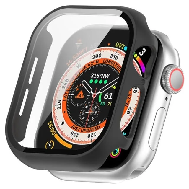 För A Watch Series 10 46mm Fodral Skal med härdat glas