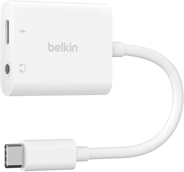 Belkin RockStar 3.5mm Audio + USB-C laddningsadapter