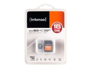 Intenso - Flash-minneskort (adapter, microSDHC till SD inkluderad) - 16 GB - Class 4 - 140x/34x - microSDHC