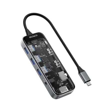 DELTACO - dockningsstation - USB-C - HDMI