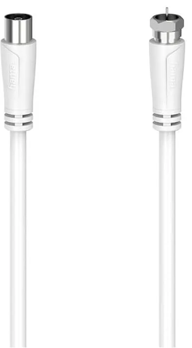 Hama 00205062 koaxial kabel 3 m F Koaksial Hvid