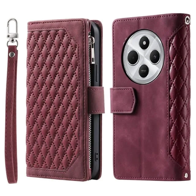 MTK För Xiaomi Redmi 14C Zipper Wallet