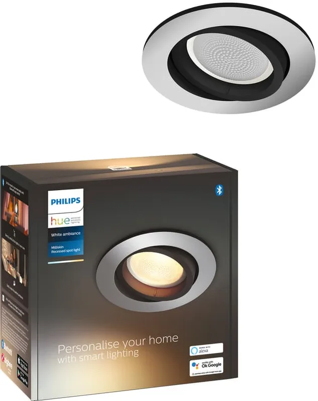 Philips HUE Milliskin infälld spotlight R. aluminium