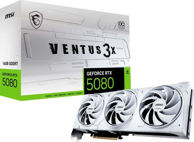 MSI GeForce RTX 5080 Ventus 3X OC White