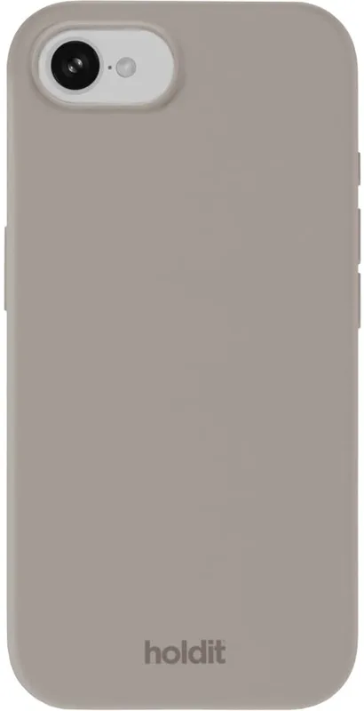 Holdit iPhone 16E/17E Silicone fodral (gråbrunt)