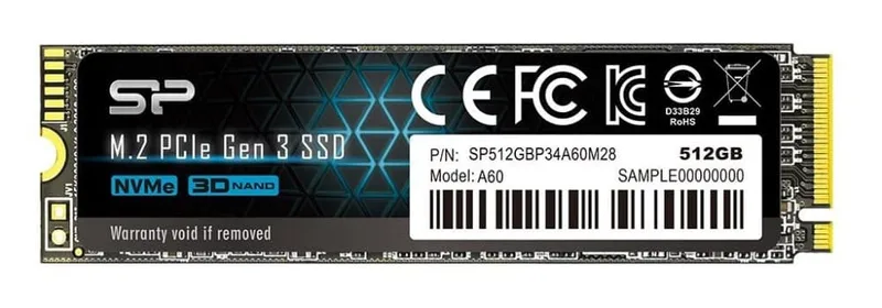 Silicon Power P34A60 M.2 512GB PCI Express SLC NVMe