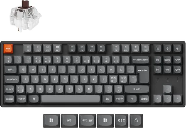 Keychron K8 MAX Trådlöst Tangentbord Hot-Swap [Super Brown]