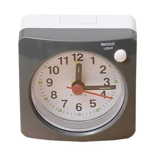 Analog väckarklocka med snooze och tyst gång