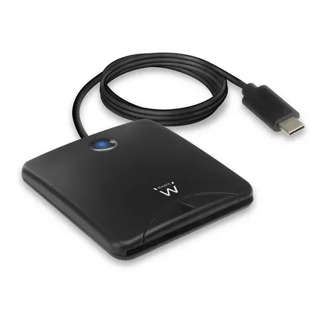 Smart Card reader USB-C, black, Ewent EW1055