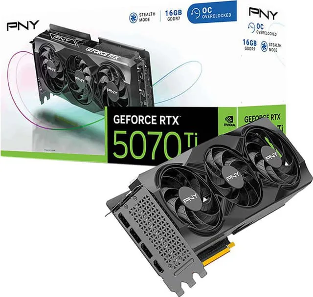 PNY GeForce RTX 5070 Ti 16GB OC 3X
