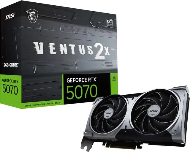 MSI GeForce RTX 5070 Ventus 2X OC 12GB White