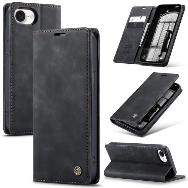 CaseMe iPhone 16e 013 Series PU-Läder Plånboksfodral