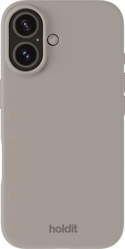 Holdit Silicone iPhone 16 fodral (taupe)