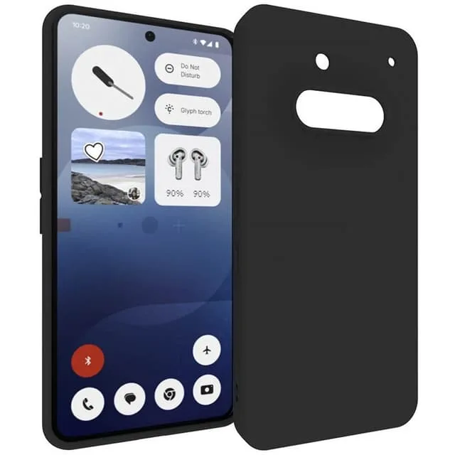 CaseOnline Silikon skal svart Nothing Phone 3a