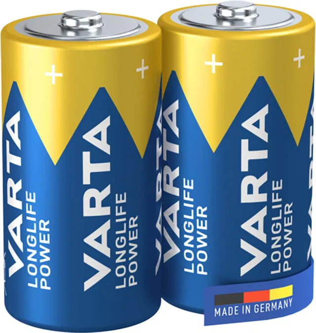 Varta Alkaliska Batterier C 1.5 V High Energy 2-Blister
