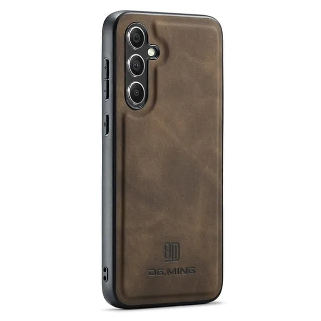 DG MING Samsung A56 5G Premium PU-Läder Hybrid Skal