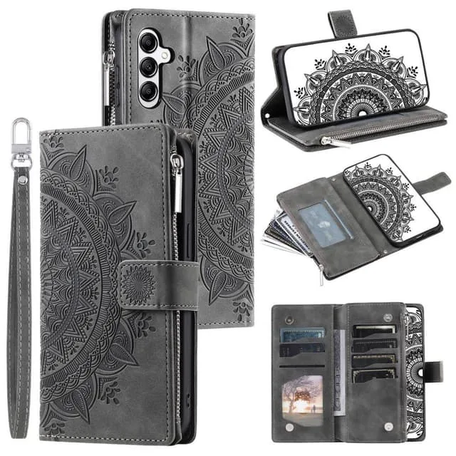 Samsung Galaxy A26 / A16 plånboksfodral Fodral Skal Mandala blommönster