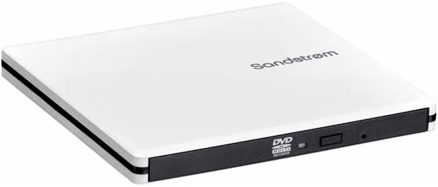 Sandstrøm Ultra Slim extern DVD/CD-enhet