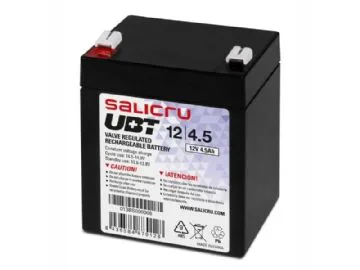 Salicru 013BS000006, Slutna blybatterier (VRLA), 12 V, 1 styck, Svart, 4,5 Ah, 5 År