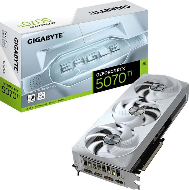 Gigabyte GeForce RTX 5070 Ti EAGLE OC ICE SFF 16G Grafikkort - 16GB GDDR7