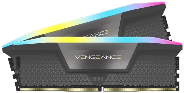 64 GB (2x32GB) DDR5-6000 Corsair Vengeance RGB CL30, XMP