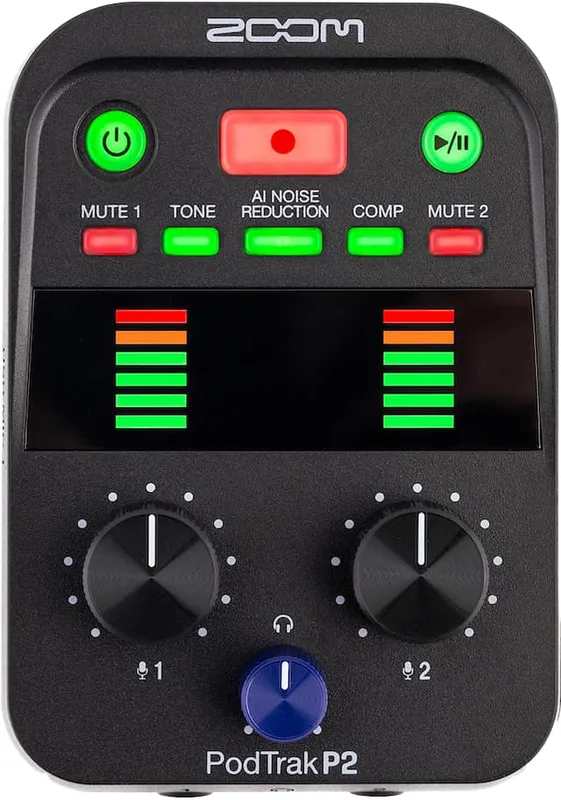 Zoom Podtrack P2 Dubbel USB-röstinspelare