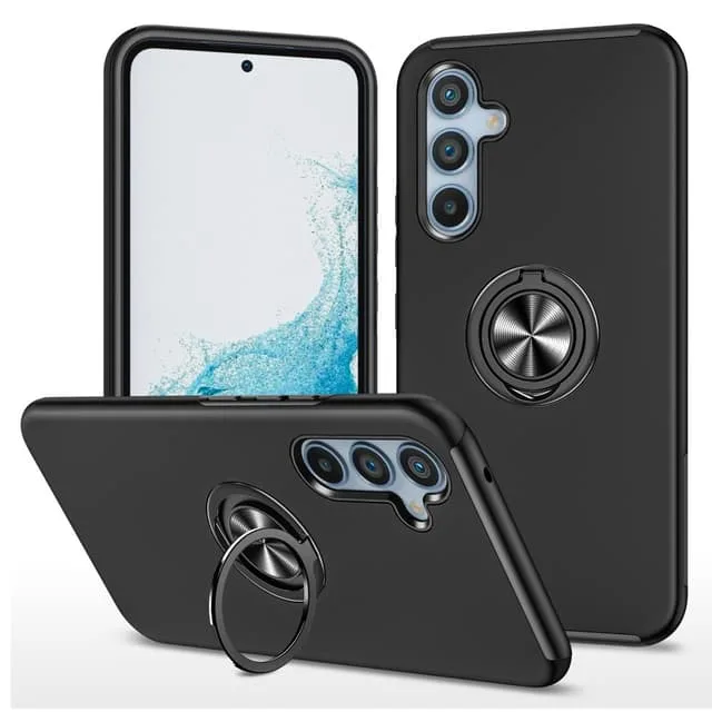 Till Samsung Galaxy A36 5G Hybridskal med Roterbar Ringhållare