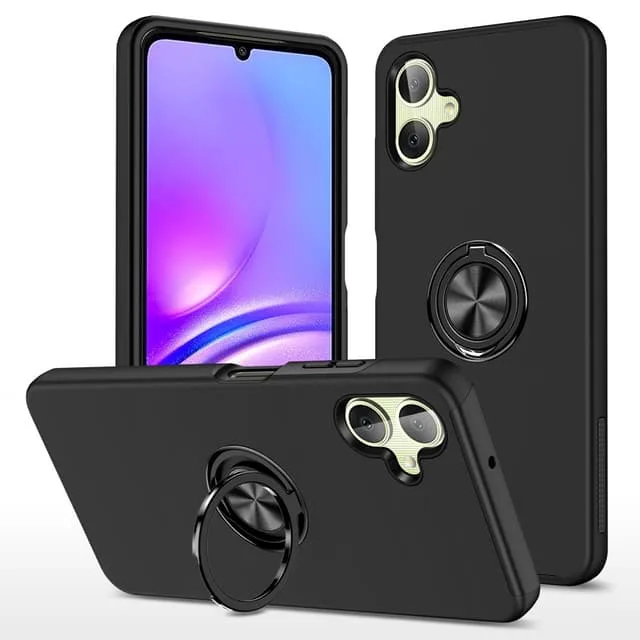 Till Samsung Galaxy A06 4G Hybridskal med Roterbar Ringhållare