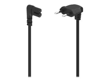 Hama - Strömkabel - Eurokontakt vinklad till power IEC 60320 C7 vinklad