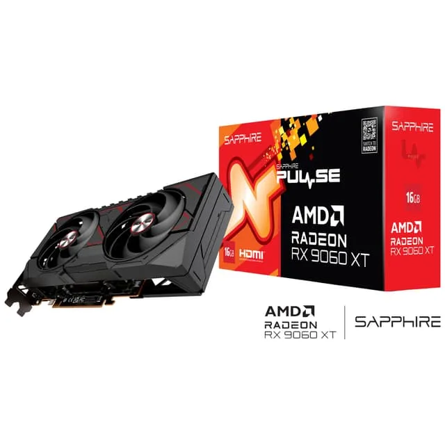 Sapphire Radeon RX9060XT Pulse Gaming OC 16GBGDDR6