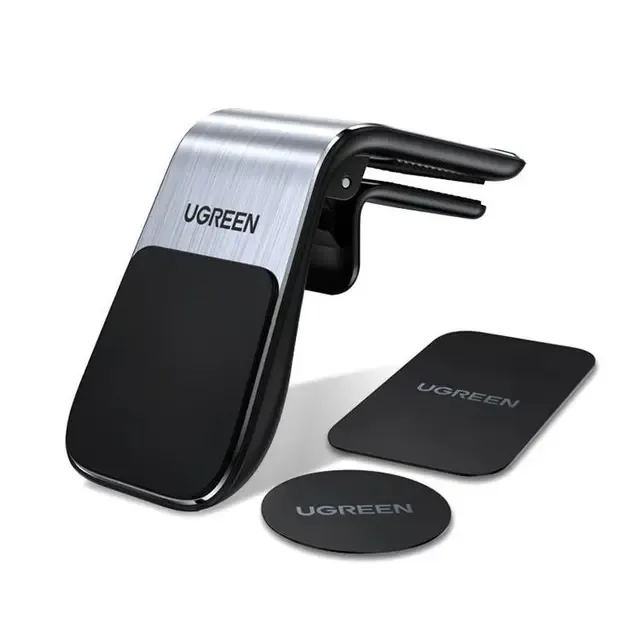 Ugreen magnetyczny uchwyt samochodowy na krate wentylacyjna nawiew srebrny (LP290)