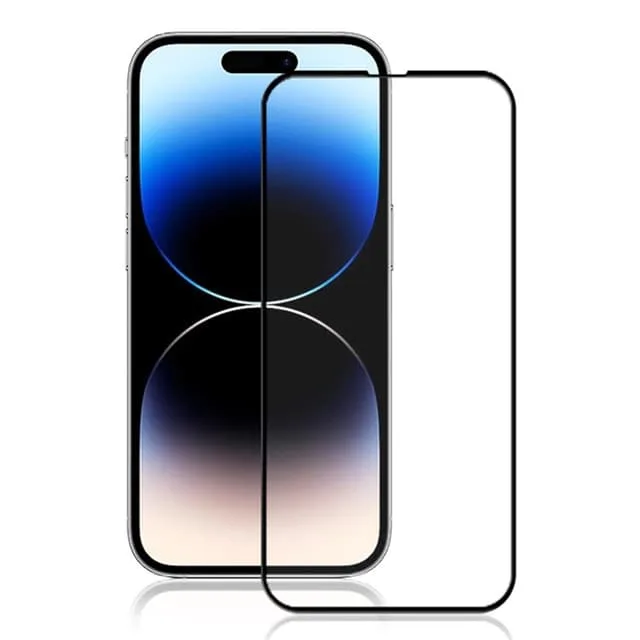 Mocolo iPhone 15 Pro Max Härdat Glas Skärmskydd Silk Printing