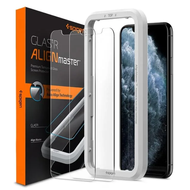 Spigen Härdat Glas Skärmskydd Alm.Tr Slim 2-Pack