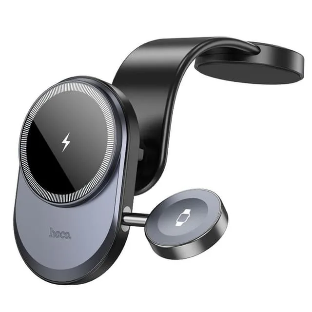 Hoco 2in1 MagSafe Bilhållare Med Trådlös Laddning