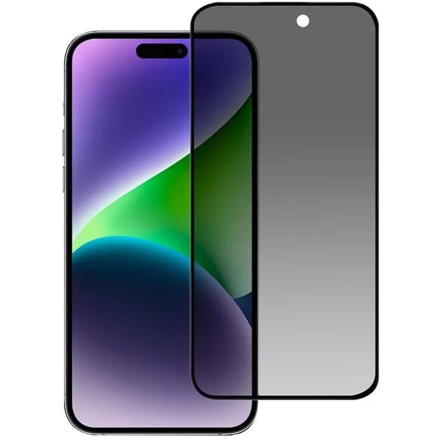 Boom of Sweden BOOM [1-Pack] iPhone 15 Pro Härdat Glas Skärmskydd Privacy