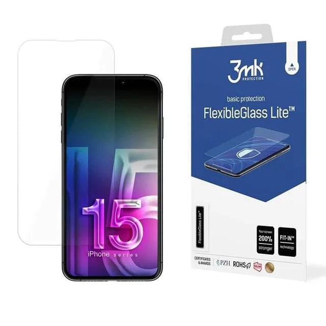 3MK iPhone 15 Pro Hybrid Okrossbart Glas