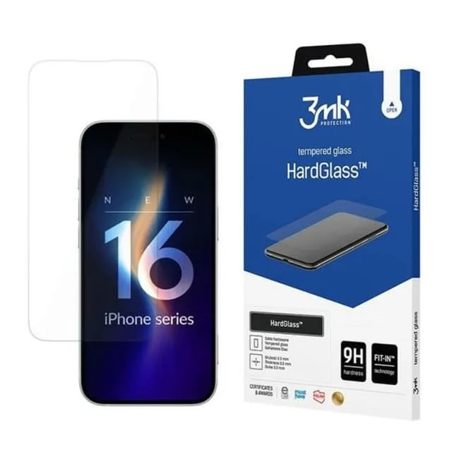 3mk iPhone 16 Pro Max Härdat Glas Skärmskydd