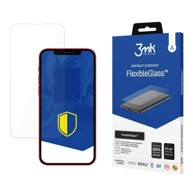 3MK iPhone 13 Hybrid Okrossbart Glas FlexibleGlass