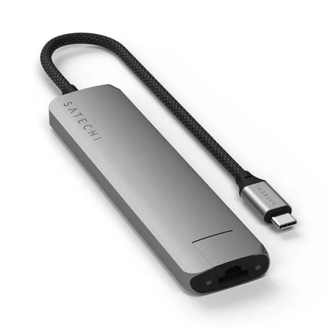 Satechi 7-i-1 HUBB USB-C Slim Multiport Adapter med Ethernet