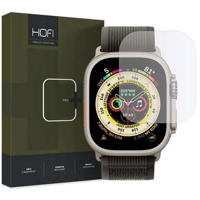 Hofi Apple Watch Ultra 49mm Härdat Glas Skärmskydd Pro+